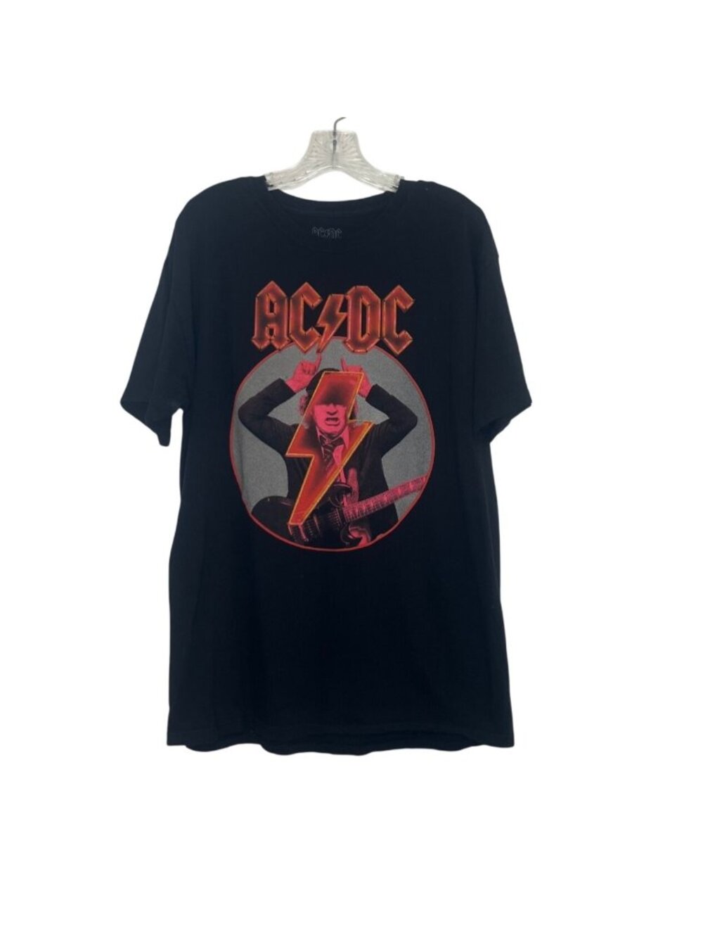 AC/DC Graphic Band Tee Tshirt Large Black Short Sleeve Rock Music Concert